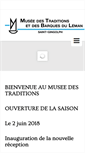 Mobile Screenshot of museedestraditions.com